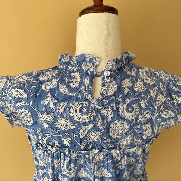 HAMPTON HOUSE Ruffle Block Print Tiered Top - Picture 6 of 7